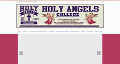 Desktop Screenshot of holyangelscollege.com