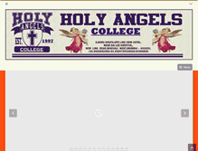 Tablet Screenshot of holyangelscollege.com